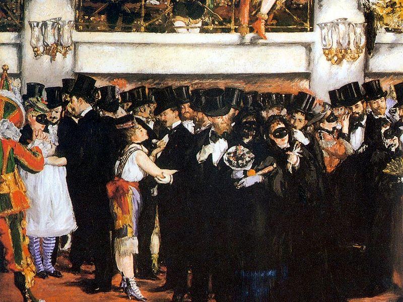 Edouard Manet Bal masque a lopera oil painting image